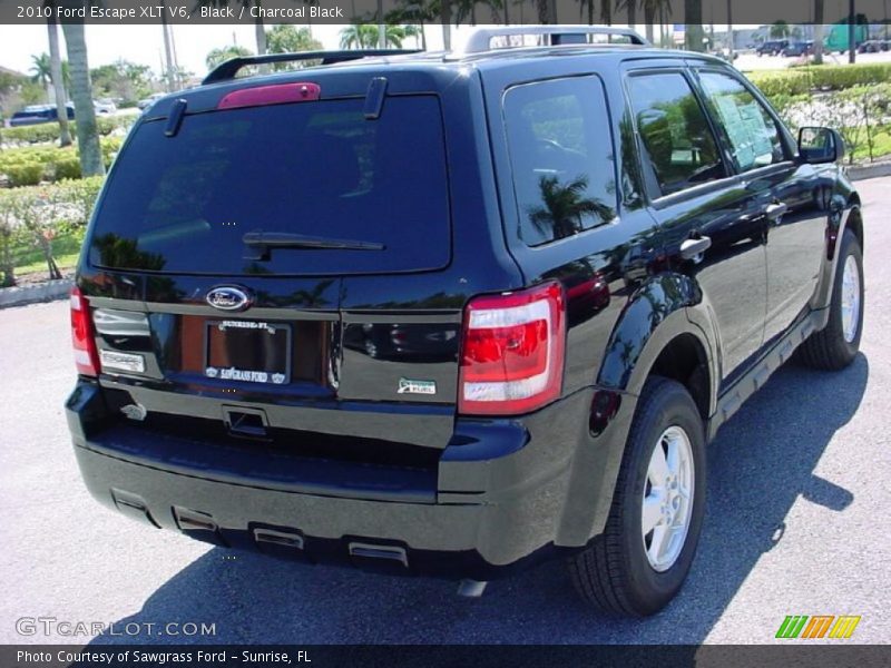 Black / Charcoal Black 2010 Ford Escape XLT V6