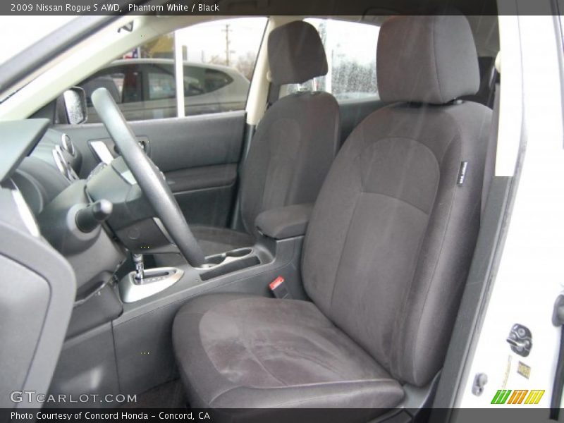 Phantom White / Black 2009 Nissan Rogue S AWD
