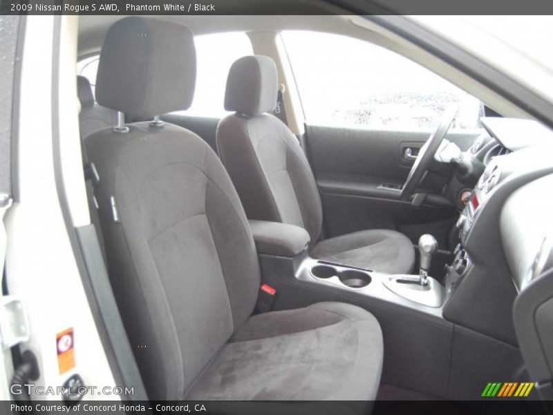 Phantom White / Black 2009 Nissan Rogue S AWD