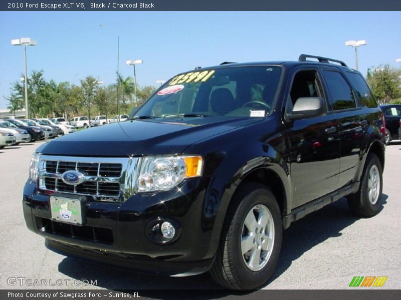 Black / Charcoal Black 2010 Ford Escape XLT V6