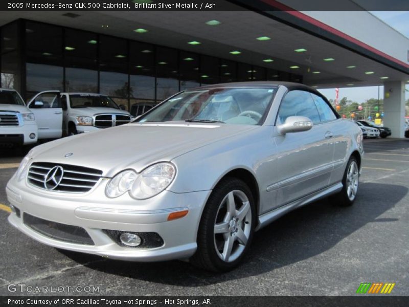 Brilliant Silver Metallic / Ash 2005 Mercedes-Benz CLK 500 Cabriolet