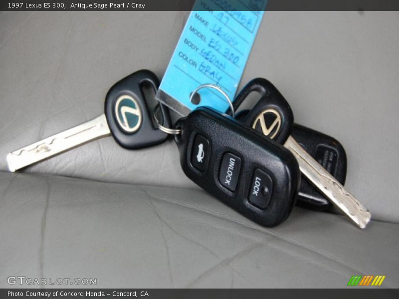 Antique Sage Pearl / Gray 1997 Lexus ES 300