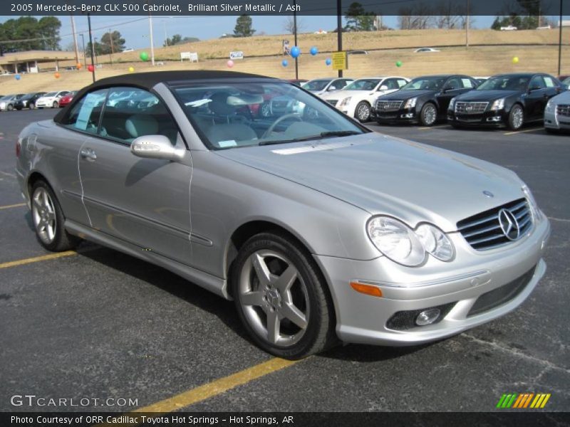 Brilliant Silver Metallic / Ash 2005 Mercedes-Benz CLK 500 Cabriolet