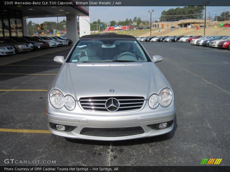 Brilliant Silver Metallic / Ash 2005 Mercedes-Benz CLK 500 Cabriolet