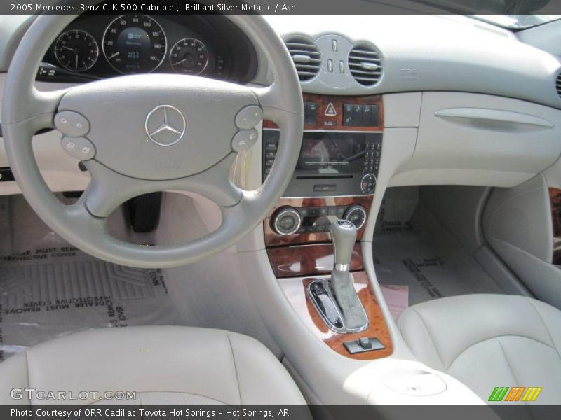 Brilliant Silver Metallic / Ash 2005 Mercedes-Benz CLK 500 Cabriolet