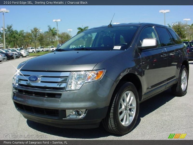 Sterling Grey Metallic / Charcoal Black 2010 Ford Edge SEL