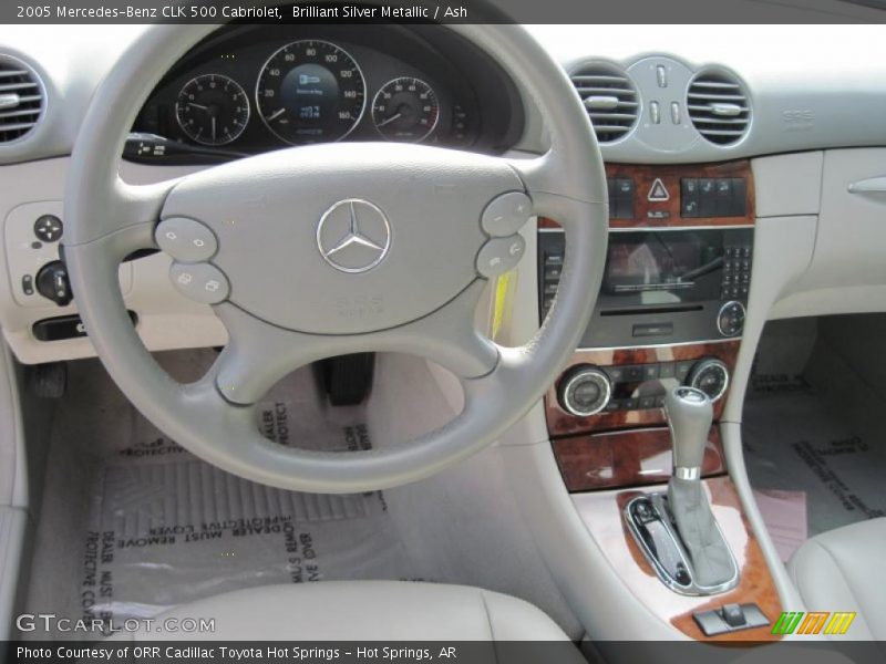Brilliant Silver Metallic / Ash 2005 Mercedes-Benz CLK 500 Cabriolet