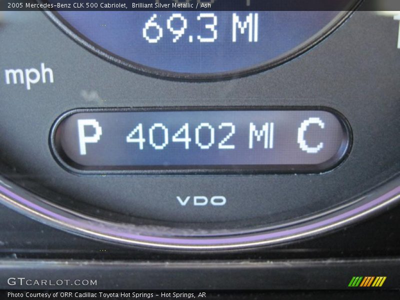 Brilliant Silver Metallic / Ash 2005 Mercedes-Benz CLK 500 Cabriolet
