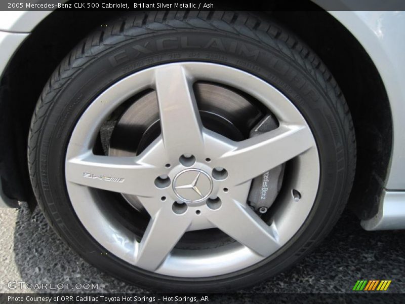 Brilliant Silver Metallic / Ash 2005 Mercedes-Benz CLK 500 Cabriolet