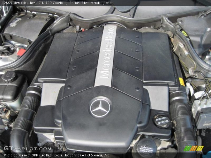 Brilliant Silver Metallic / Ash 2005 Mercedes-Benz CLK 500 Cabriolet