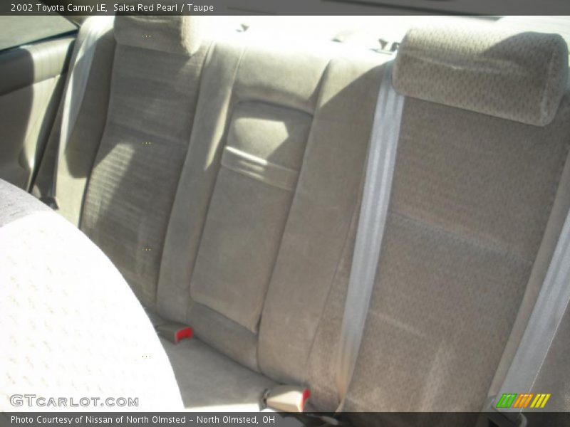 Salsa Red Pearl / Taupe 2002 Toyota Camry LE