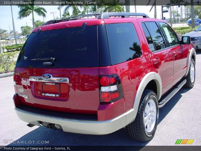 Sangria Red Metallic / Camel 2010 Ford Explorer Eddie Bauer