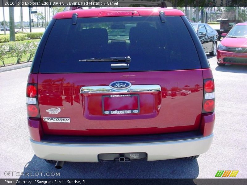 Sangria Red Metallic / Camel 2010 Ford Explorer Eddie Bauer