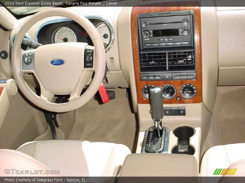 Sangria Red Metallic / Camel 2010 Ford Explorer Eddie Bauer