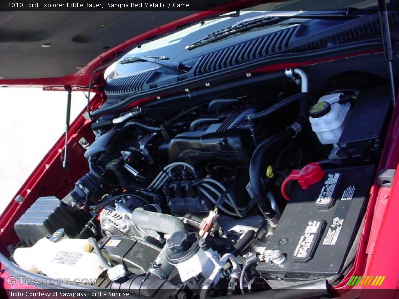 Sangria Red Metallic / Camel 2010 Ford Explorer Eddie Bauer