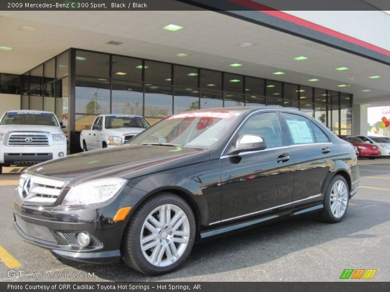 Black / Black 2009 Mercedes-Benz C 300 Sport