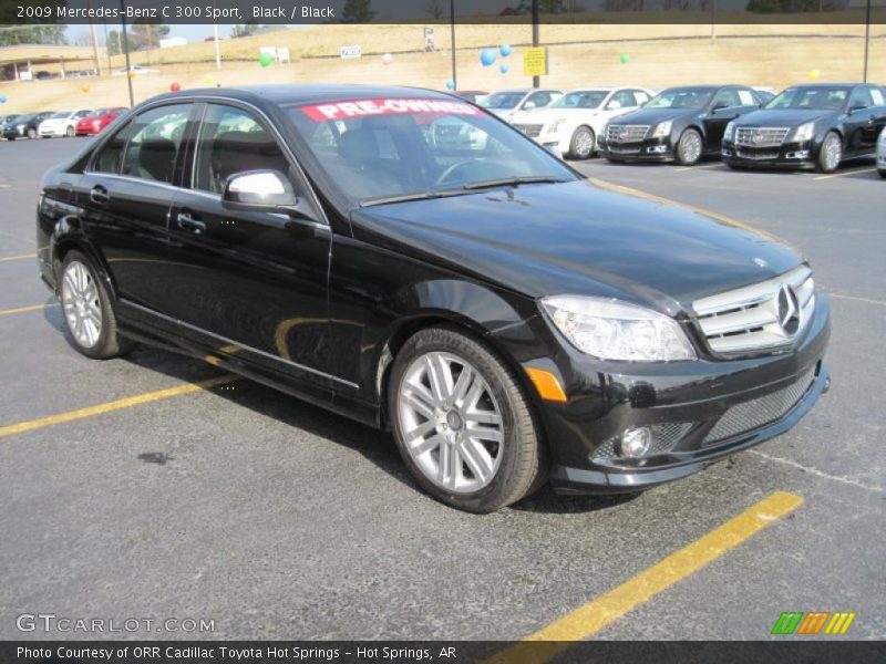 Black / Black 2009 Mercedes-Benz C 300 Sport