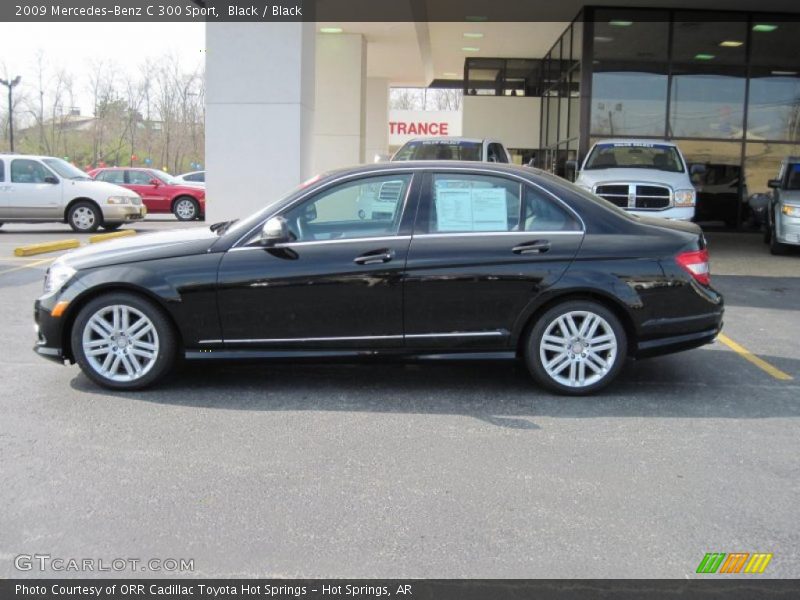 Black / Black 2009 Mercedes-Benz C 300 Sport