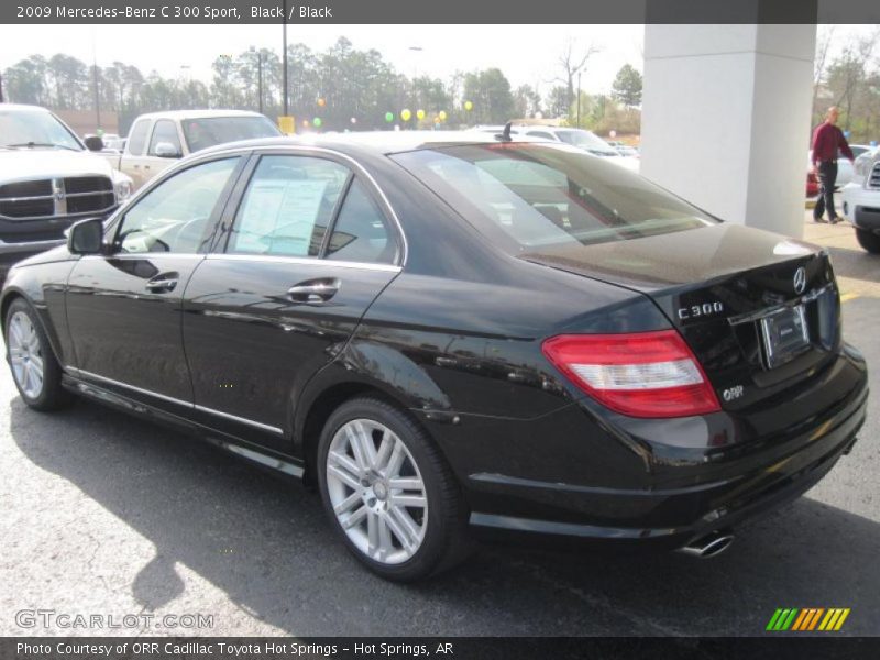 Black / Black 2009 Mercedes-Benz C 300 Sport