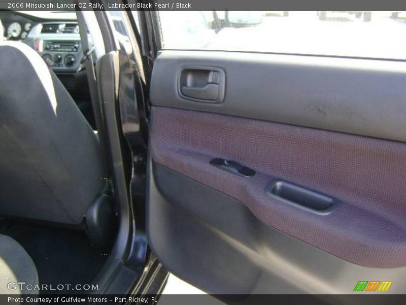 Labrador Black Pearl / Black 2006 Mitsubishi Lancer OZ Rally