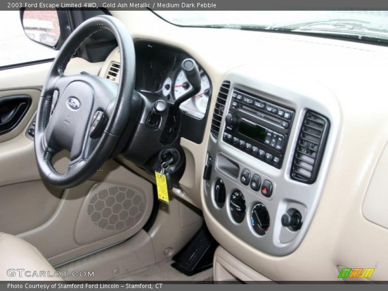 Gold Ash Metallic / Medium Dark Pebble 2003 Ford Escape Limited 4WD