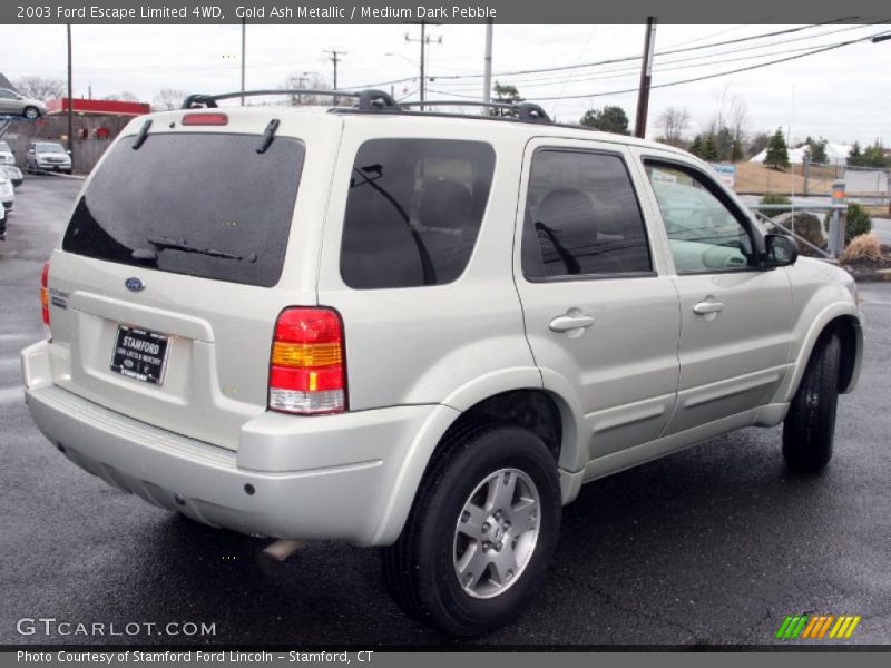 Gold Ash Metallic / Medium Dark Pebble 2003 Ford Escape Limited 4WD