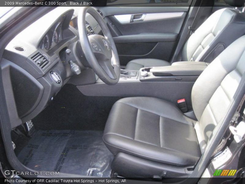 Black / Black 2009 Mercedes-Benz C 300 Sport