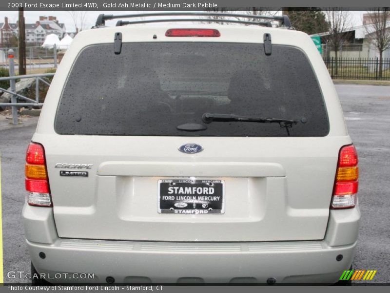 Gold Ash Metallic / Medium Dark Pebble 2003 Ford Escape Limited 4WD