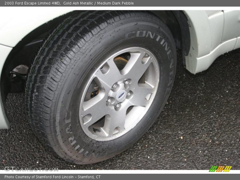 Gold Ash Metallic / Medium Dark Pebble 2003 Ford Escape Limited 4WD