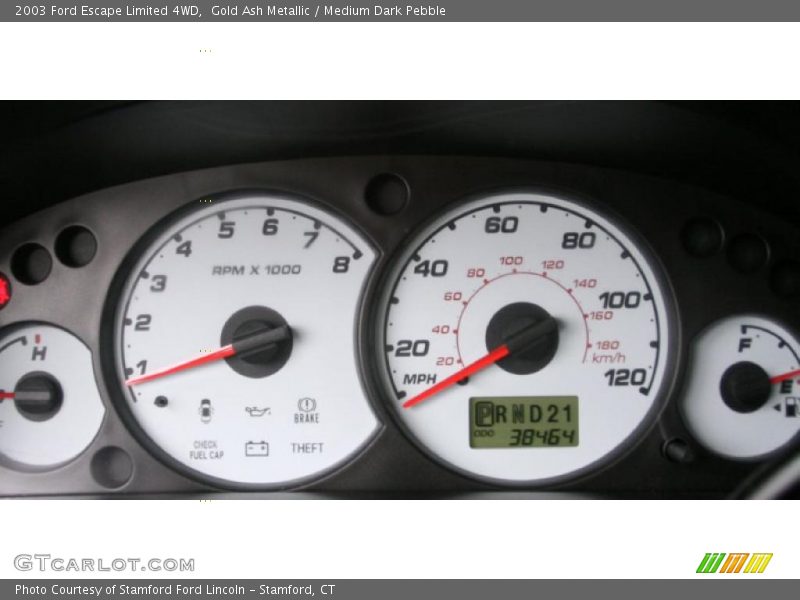 Gold Ash Metallic / Medium Dark Pebble 2003 Ford Escape Limited 4WD