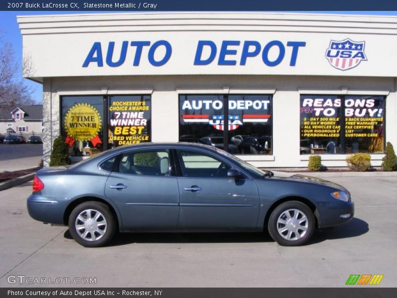 Slatestone Metallic / Gray 2007 Buick LaCrosse CX