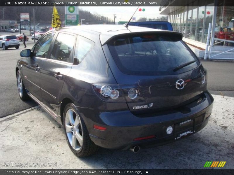 Carbon Gray Mica / Saddle Brown 2005 Mazda MAZDA3 SP23 Special Edition Hatchback