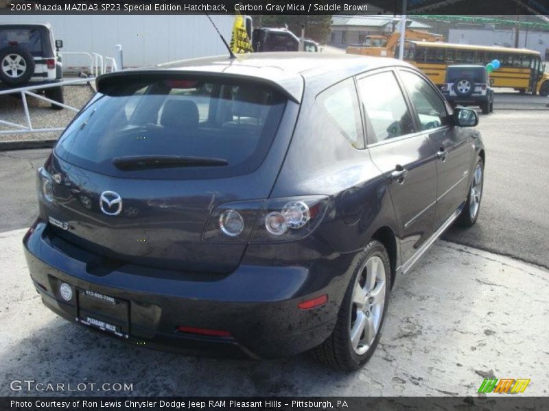 Carbon Gray Mica / Saddle Brown 2005 Mazda MAZDA3 SP23 Special Edition Hatchback