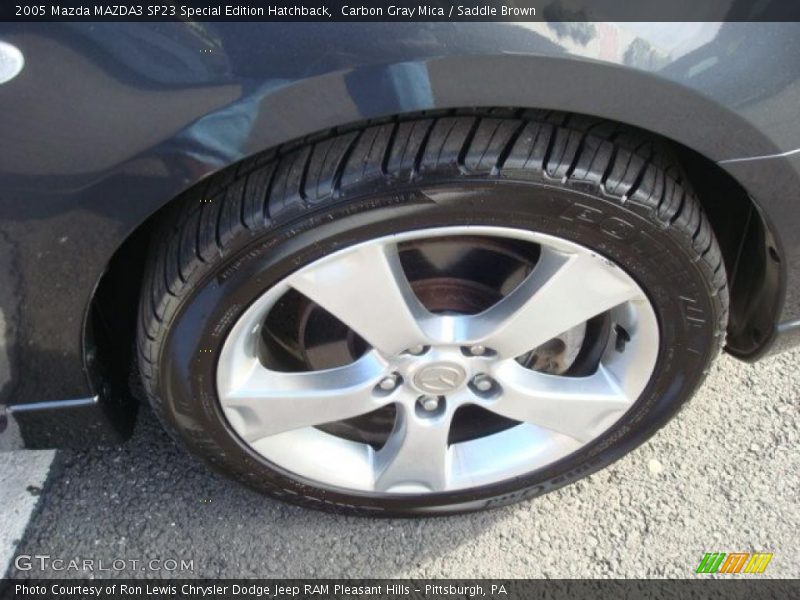 Carbon Gray Mica / Saddle Brown 2005 Mazda MAZDA3 SP23 Special Edition Hatchback
