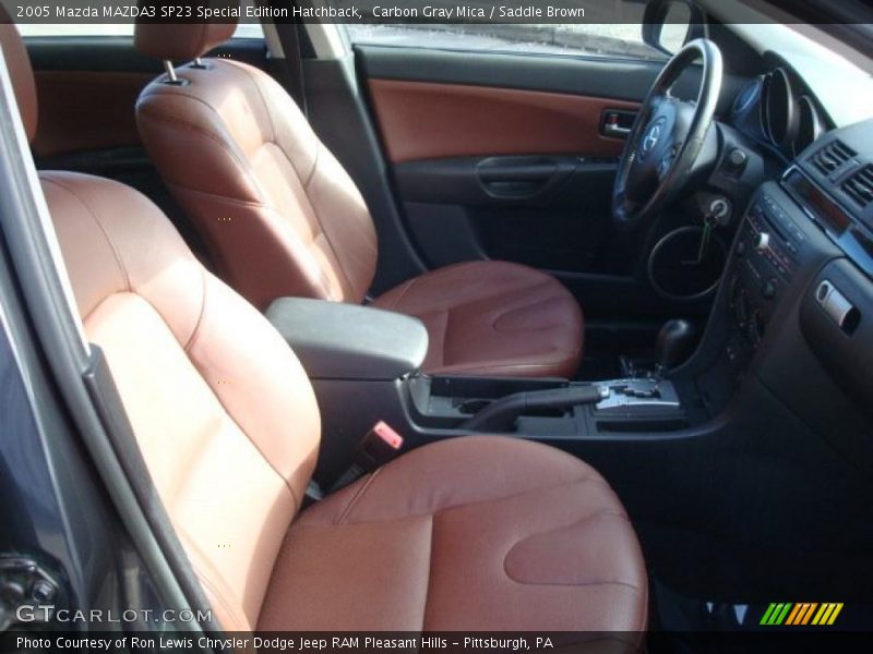 Carbon Gray Mica / Saddle Brown 2005 Mazda MAZDA3 SP23 Special Edition Hatchback