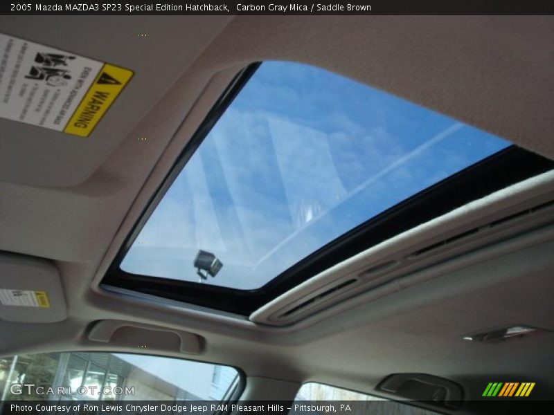 Carbon Gray Mica / Saddle Brown 2005 Mazda MAZDA3 SP23 Special Edition Hatchback