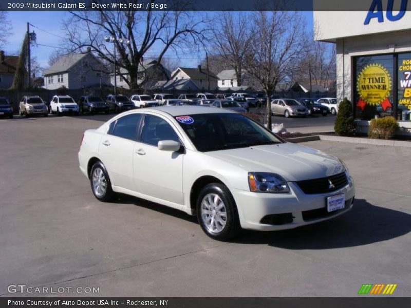 Dover White Pearl / Beige 2009 Mitsubishi Galant ES