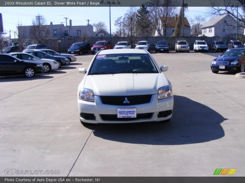 Dover White Pearl / Beige 2009 Mitsubishi Galant ES