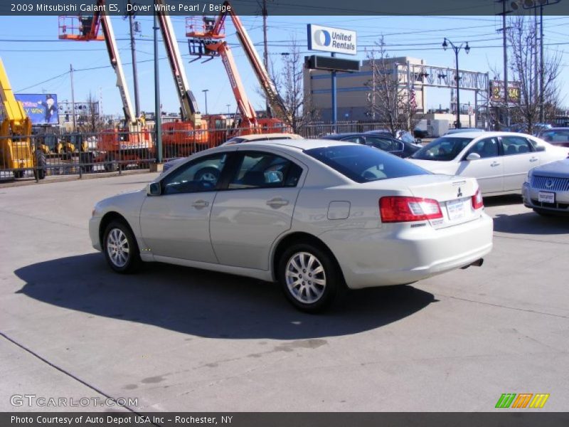 Dover White Pearl / Beige 2009 Mitsubishi Galant ES