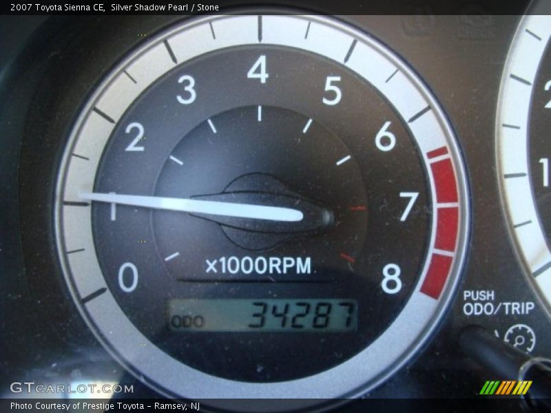 Silver Shadow Pearl / Stone 2007 Toyota Sienna CE