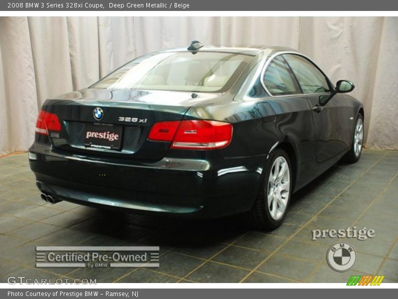 Deep Green Metallic / Beige 2008 BMW 3 Series 328xi Coupe