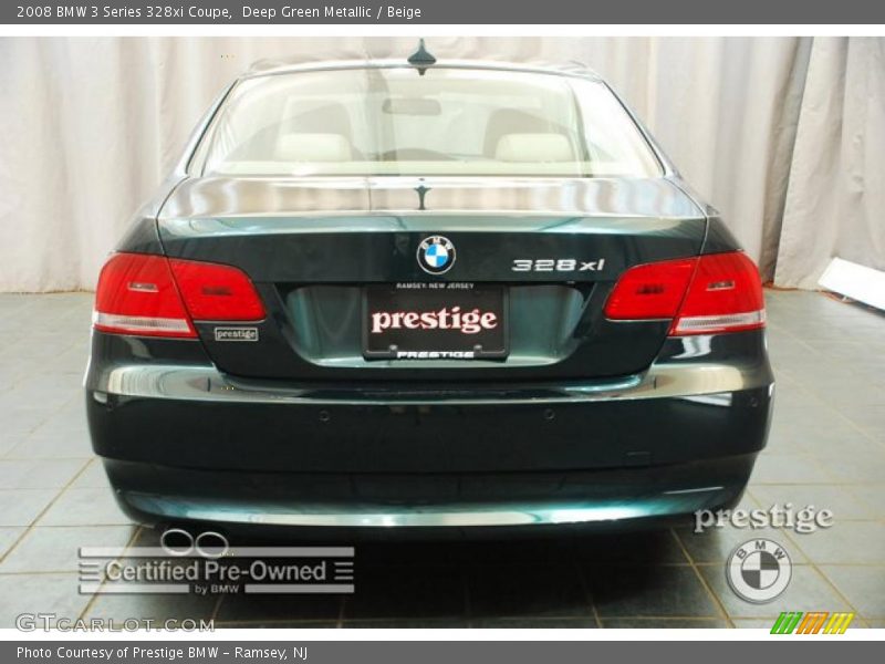 Deep Green Metallic / Beige 2008 BMW 3 Series 328xi Coupe