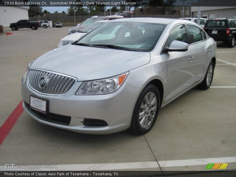 Quicksilver Metallic / Dark Titanium/Light Titanium 2010 Buick LaCrosse CX