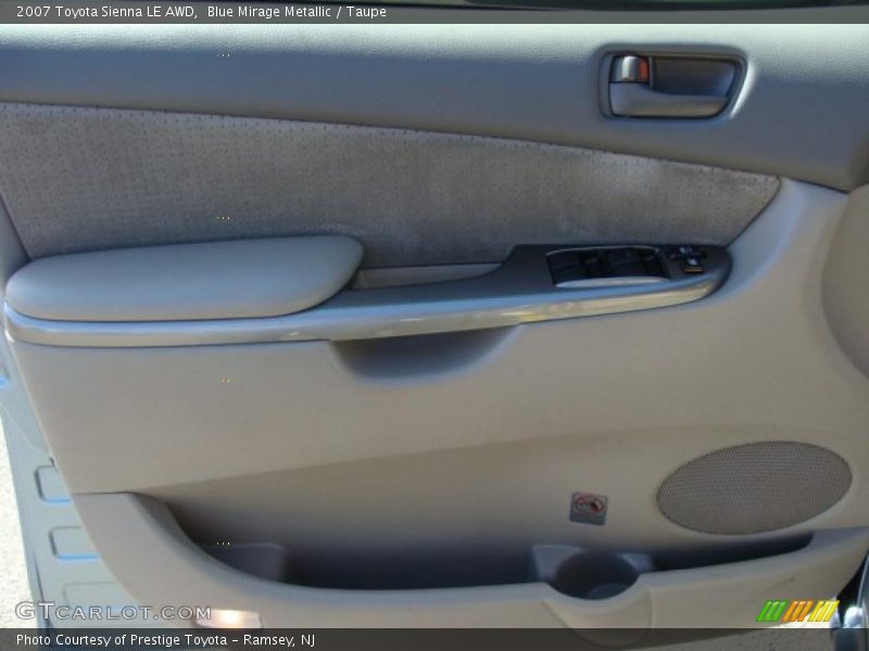 Blue Mirage Metallic / Taupe 2007 Toyota Sienna LE AWD