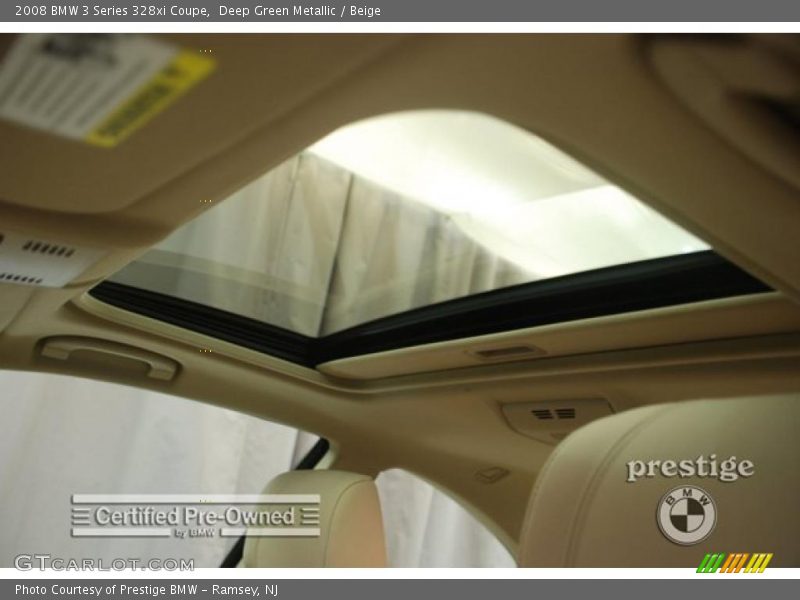 Deep Green Metallic / Beige 2008 BMW 3 Series 328xi Coupe