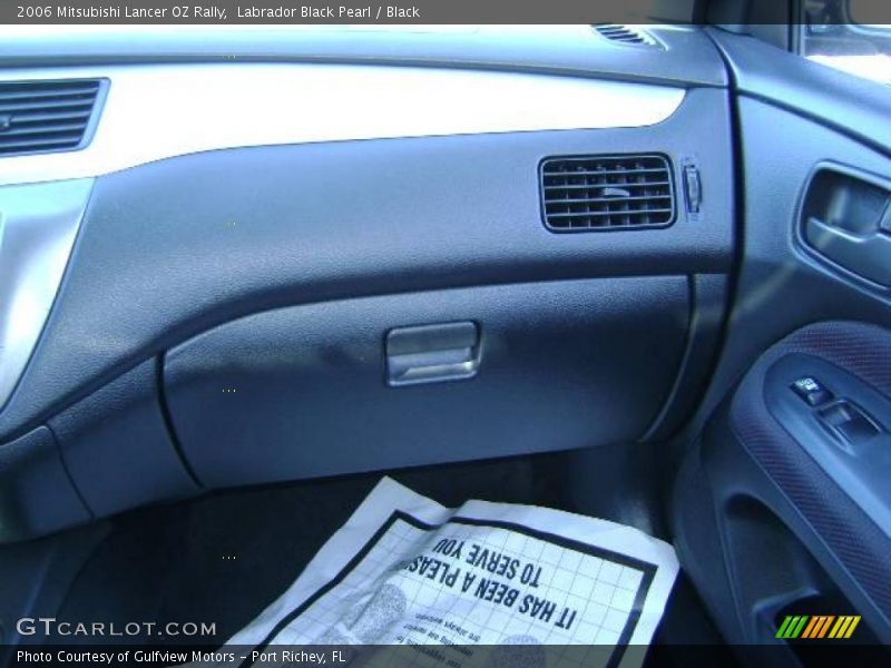 Labrador Black Pearl / Black 2006 Mitsubishi Lancer OZ Rally