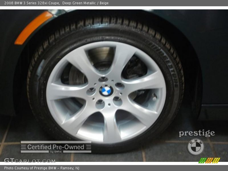 Deep Green Metallic / Beige 2008 BMW 3 Series 328xi Coupe