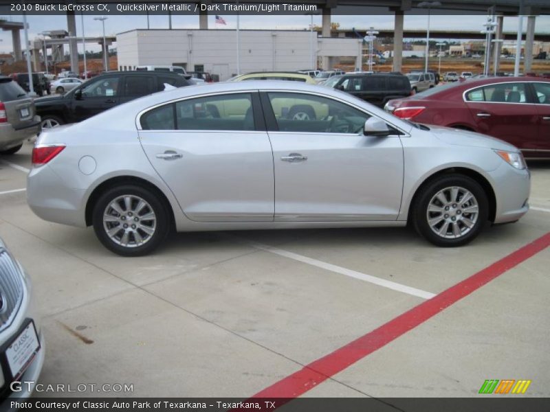 Quicksilver Metallic / Dark Titanium/Light Titanium 2010 Buick LaCrosse CX