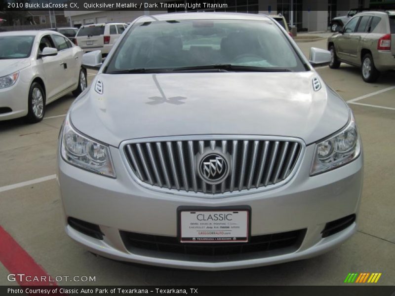 Quicksilver Metallic / Dark Titanium/Light Titanium 2010 Buick LaCrosse CX