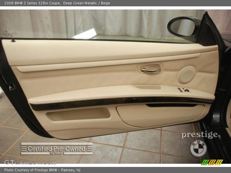Deep Green Metallic / Beige 2008 BMW 3 Series 328xi Coupe